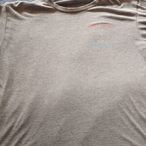 Light Gray Short-Sleeve Crewneck Tee with Subtle Chest Logo Kenny Chesney 2017